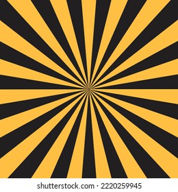 Yellow And Black Sunburst Background