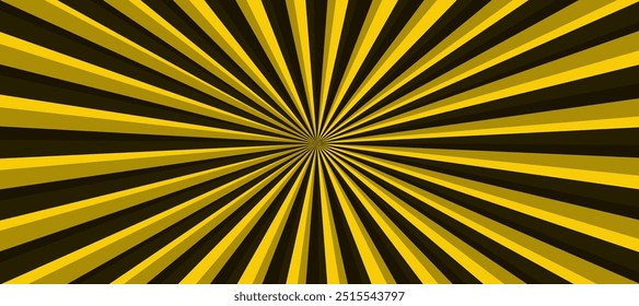 Yellow and black sunburst background