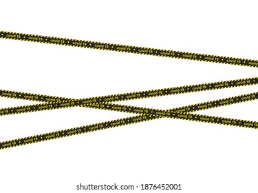 Yellow and black tape. vector illustration
