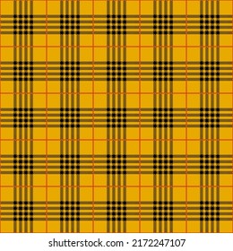 Yellow and black tartan plaid pattern.