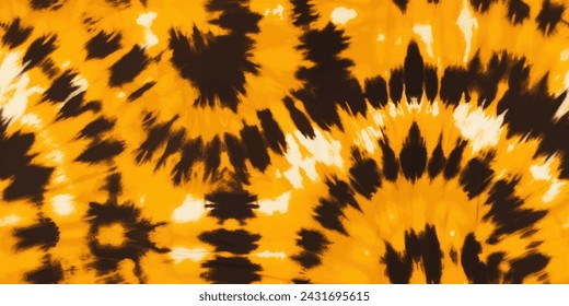 Yellow and black Tie Dye Pattern Ink , colorful tie dye pattern abstract background. Tie Dye two Tone Clouds . Abstract batik brush seamless and repeat pattern design