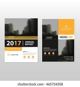 Yellow black Vector annual report Leaflet Brochure Flyer template design, book cover layout design, abstract business presentation template, a4 size design