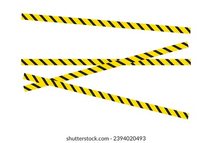 Yellow and black warning tapes, vector sale tape. Custom line for marketing sign, symbol. Signal protective tape for shopping, sales and discounts,  striped sale bands. Black Friday. Cyber Monday.