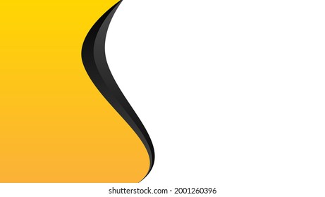 yellow black wavy shape background