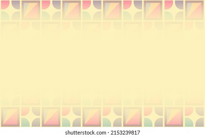 Yellow blank background with copyspace and decorated by vintage pattern. Background with old cartoon color. Suitable for cover, backdrop, wallpaper, and design template.