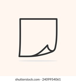 Yellow blank paper with shadow. Templates for the presentation of design like flyers, covers, and posters. mock-up design template	