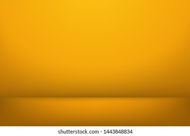 YELLOW. Blank studio background design concept for display with text space - vector