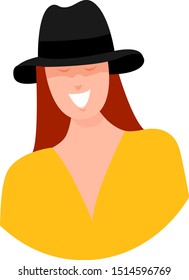 Blusa amarilla, ilustración, vector sobre fondo blanco.