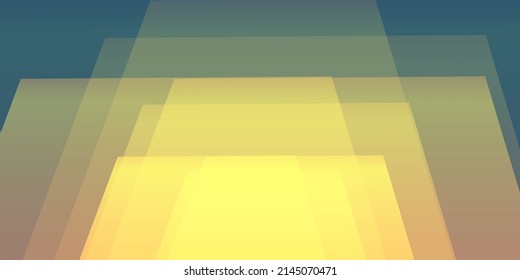 Yellow and Blue 3D Geometric Shapes - Multi Pupose Abstract Background Design Template, Vector Applicable for Web, Technology or Science, Base for Presetnations, Posters, Placards, Covers or Brochures