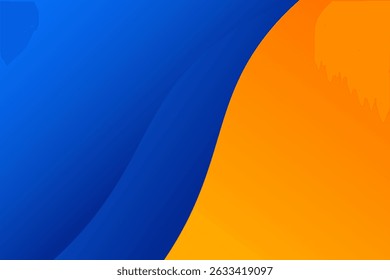 Yellow and blue abstract background design. Vector Illustration 