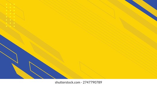 yellow and blue abstract background. Dynamic shapes composition. Eps10 vector