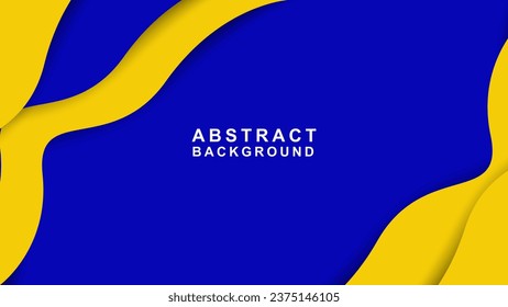 Fondo abstracto amarillo y azul en un estilo moderno adecuado como fondo para banners, portadas, afiches. Ilustración del vector