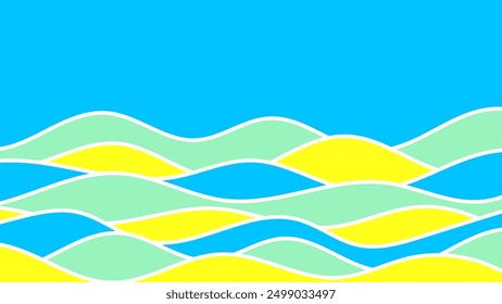 Fondo abstracto azul amarillo. Plantilla de diseño moderno para la cubierta del Web