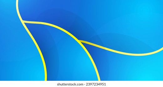 Fondo de la línea de resumen azul amarillo