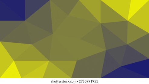 Fondo poligonal bajo abstracto amarillo y azul Diseño geométrico para elemento de textura