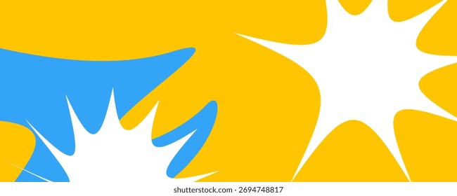 Fundo de splash abstrato azul amarelo