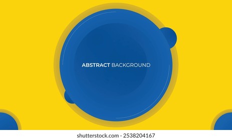 Fondo amarillo y azul con círculo. Diseño abstracto de la textura del fondo del Vector, cartel brillante.