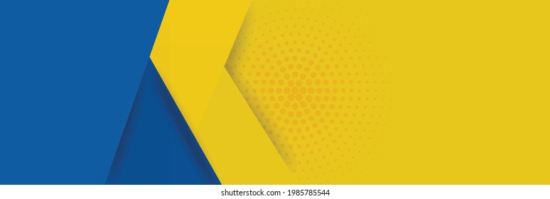 Yellow and blue background with stripes. Vector abstract background texture design, bright poster. Abstract background modern hipster futuristic graphic. Multi-layer effect with texture.