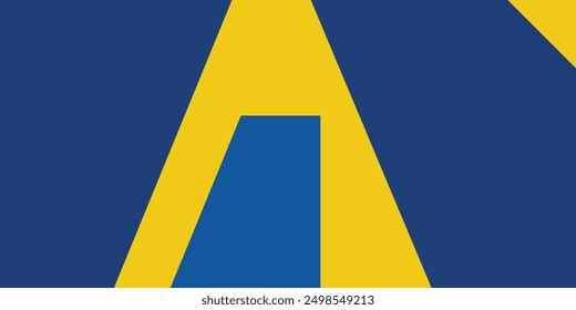Yellow and blue background with stripes. Vector abstract background texture design, bright poster.