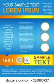 Yellow And Blue Bright Flyer Template