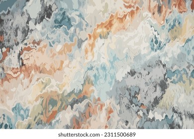Yellow, blue and brown colors creative
watercolor background.