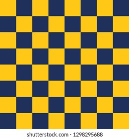 Yellow and blue chessboard background