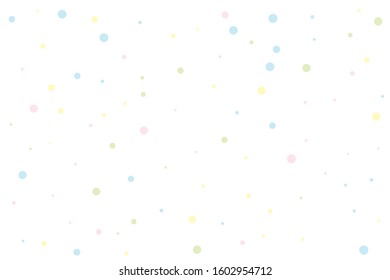 Yellow and blue circles confetti falling on transparent background. Round, dot vector background. Abstract colorful confetti flying in the air. Vector holiday illustration with circles confetti.