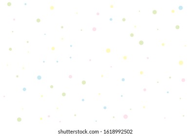 Yellow and blue circles confetti falling on transparent background. Round, dot vector background. Abstract colorful confetti flying in the air. Vector holiday illustration with circles confetti.