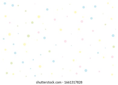 Los círculos amarillos y azules confetti caen sobre fondo transparente. Fondo circular vectorial punto. Confeti colorido abstracto volando en el aire. Ilustración vectorial de vacaciones con círculos confetti.