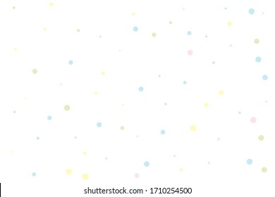 Yellow and blue circles confetti falling on transparent background. Round, dot vector background. Abstract colorful confetti flying in the air. Vector holiday illustration with circles confetti.