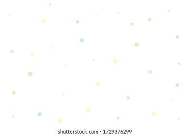 Yellow and blue circles confetti falling on transparent background. Round, dot vector background. Abstract colorful confetti flying in the air. Vector holiday illustration with circles confetti.