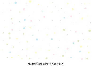 Los círculos amarillos y azules confetean sobre un fondo transparente. Redondo, fondo vector punto. Resumen de confetti colorido volando en el aire. Ilustración vectorial de vacaciones con círculos confetti.