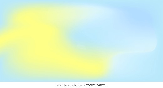 yellow blue color gradient blurred modern art background simple waves