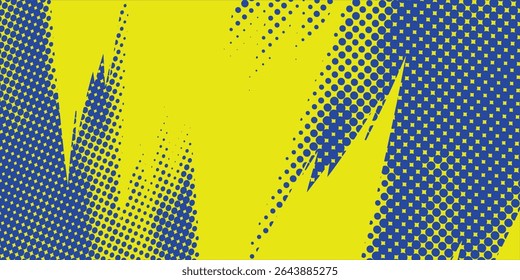 Yellow and blue color pattern gradient grunge texture background. 