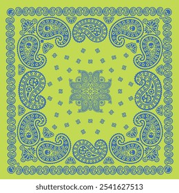Yellow and blue colors bandana
