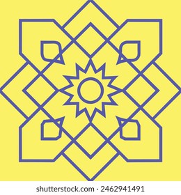 Gelb-blaues Farbmuster-Design, grafisches Muster-Design