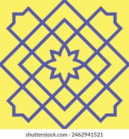 Diseño de patrón de color amarillo y azul, diseño de patrón gráfico