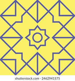 Yellow and blue colure pattern design ,graphic pattern design