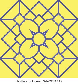 Yellow and blue colure pattern design ,graphic pattern design