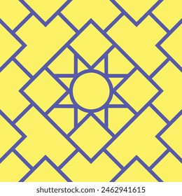 Gelb-blaues Farbmuster-Design, grafisches Muster-Design
