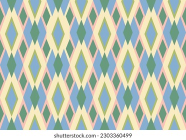 Gelber und blauer, eleganter Hintergrund. Vektorgrafik im Boho-Stil. Modetextildruck.