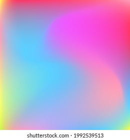 Yellow Blue Fluid Wavy Blurred Wallpaper. Green Rainbow Water Color Blurry Texture. Multicolor Liquid Curve Light Neon Gradient Background. Purple Dynamic Happy Pink Pastel Swirl Gradient Mesh.