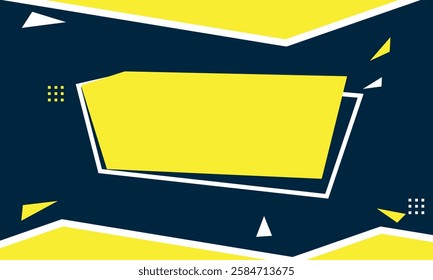 Yellow blue geometric abstract background