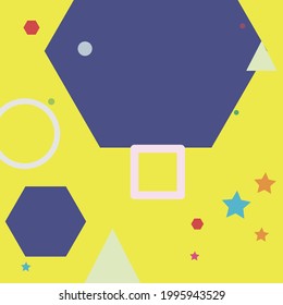 Yellow Blue Grey Vector Design Pic. Purple Red Multicolor Digital Geometrical Art Illustration. Orange Green Violet Modern Style Simple Hipster Art. Colorful Simple Pink Ornamental Fabrics.