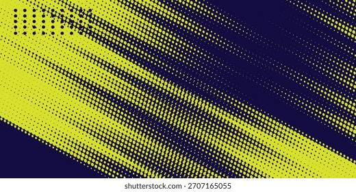 Yellow and blue halftone dots background. vector modern.