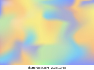 Yellow blue jade orange spots background. Pale skyfall effect. Pastel ultramarine ochre apricot green wallpaper for web ads presentation cards. Mockupt print for covers invitation. Gasoline colors fon