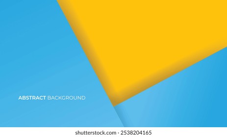 Fundo de luz amarelo e azul com papel. Vetor abstrato fundo textura design, cartaz brilhante.