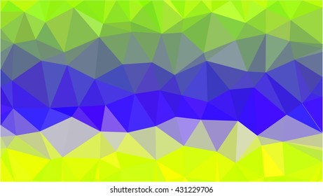 Yellow blue low poly beautiful background