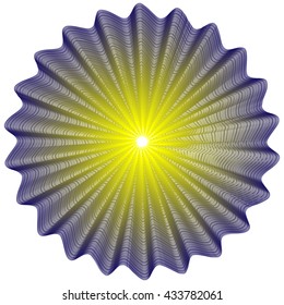 Yellow blue mandala.Abstract geometric sign pattern.Vector mandala. Mandala design. Anti stress mandala.  Vintage decorative elements. Hand drawn background. Islam, Arabic, Indian, ottoman motifs.