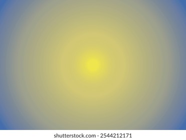 Yellow to blue radial gradient background